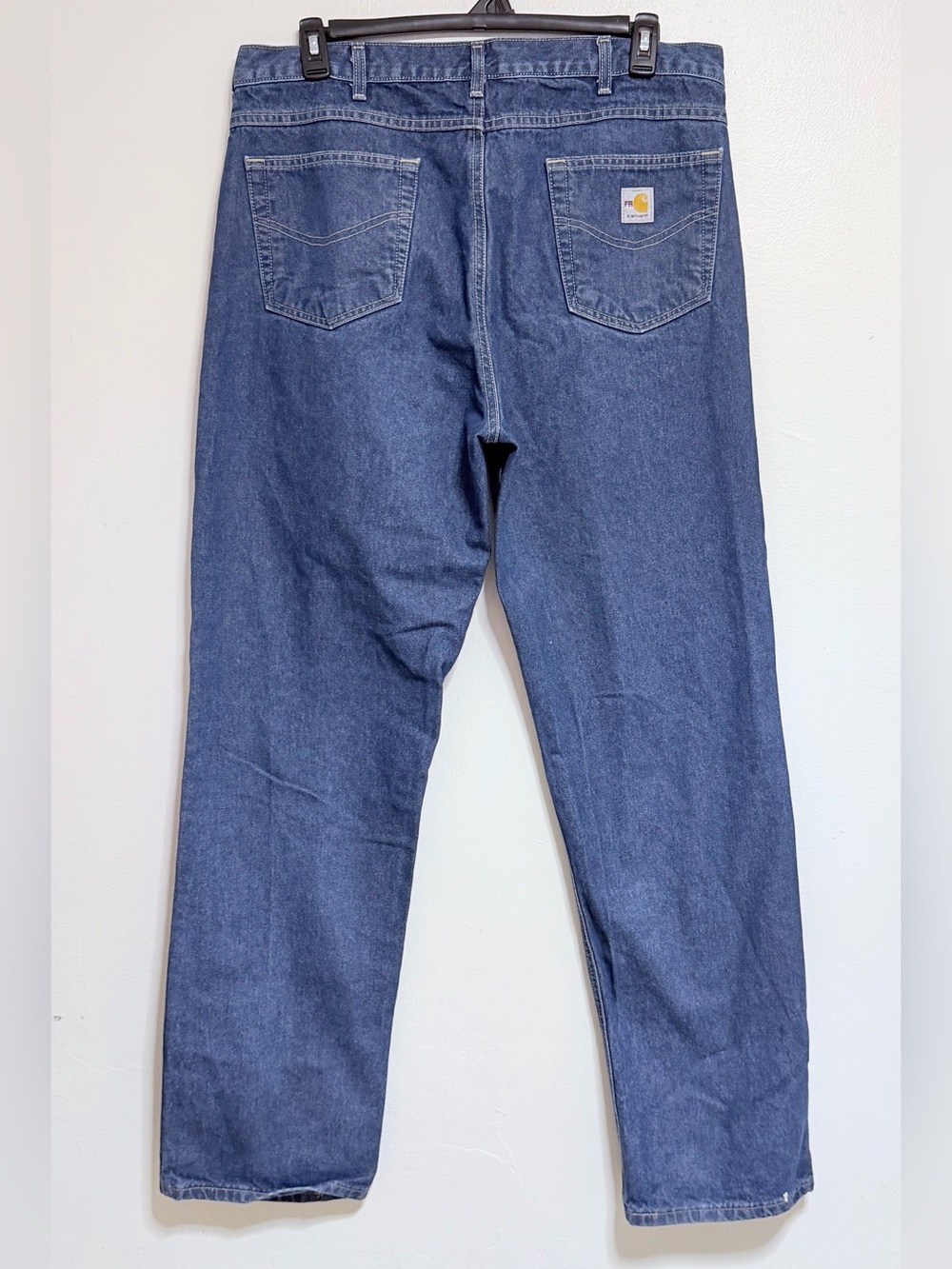Carhartt Men's Relaxed Straight-Leg Blue Denim Jeans 38x34